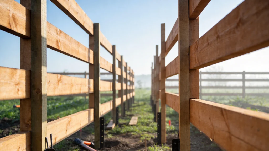 Comment poser une clôture en bois : étapes et conseils
